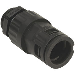 Schlauchverschraubung M32 Ø28.5mm schwarz, Flexa-Quick für Rohrflex