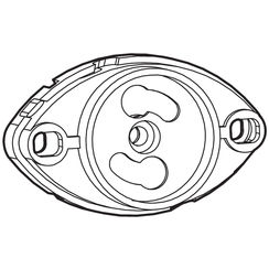 Startersockel oval