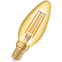 LED-Lampe Vintage 1906 CLASSIC B 35 FIL GOLD 420lm E14 4.5W 230V 825