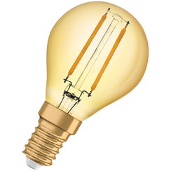 LED-Lampe Vintage 1906 CLASSIC P 22 FIL GOLD 220lm E14 2,5W 230V 824