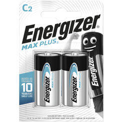 Batterie Alkali Energizer Max Plus C LR14 1,5V, 2er Blister