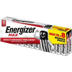 Energizer Max Box AAA/LR03/ Micro 18+8 Stück