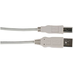 USB Patch-Kabel Typ A-B M/M (Stecker/Stecker) 1,8m grau