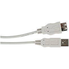 USB Verläng.kabel Typ A-A M/F (Stecker/Buchse) 1,0m grau
