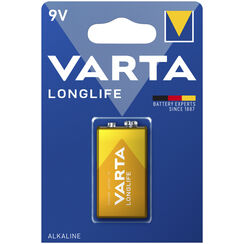 Batterie Alkali Varta Longlife Extra 9V 1er Bli
