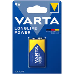 Batterie Alkali Varta Longlife 9V 1er Bli