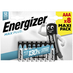 Batterie Alkali Energizer Max Plus AAA LR03 1.5V Blister à 8 Stück