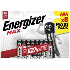 Batterie Alkali Energizer Max AAA LR03 1.5V Blister à 8 Stück