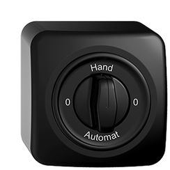 AP-Drehschalter SDUE 2/1L schwarz 0-Hand-0-Automat